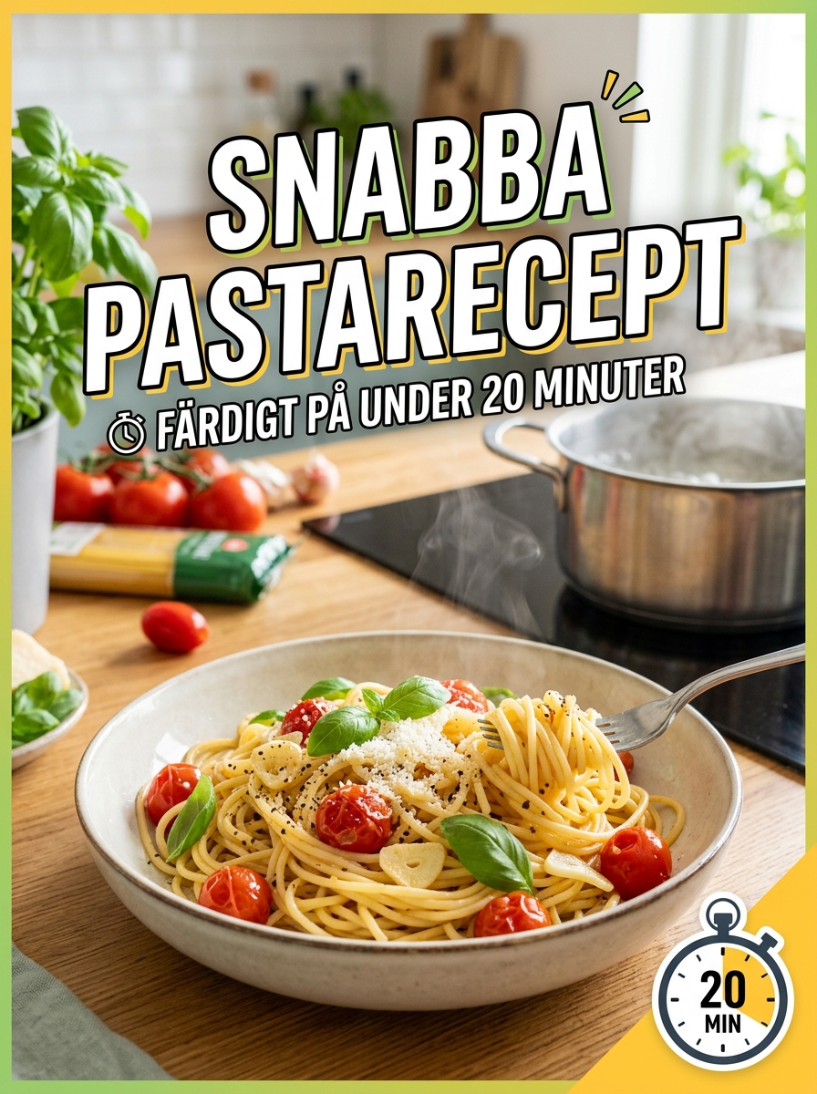 Snabb pasta – recept klara på under 20 minuter